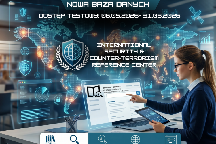 grafika dotyczy - dostępu testowego do bazy International Security & Counter-Terrorism Reference Center - wspomagane z AI