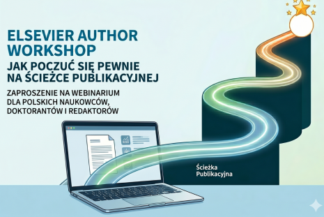 Grafika wspoomagana z AI - Elsevier Author Workshop - jak poczuć się pewnie na ścieżce publikacyjnej.