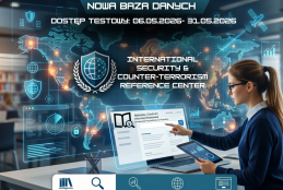 grafika dotyczy - dostępu testowego do bazy International Security & Counter-Terrorism Reference Center - wspomagane z AI