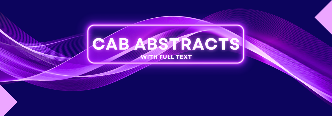 Grafika z tekstem: CAB Abstracts with full text